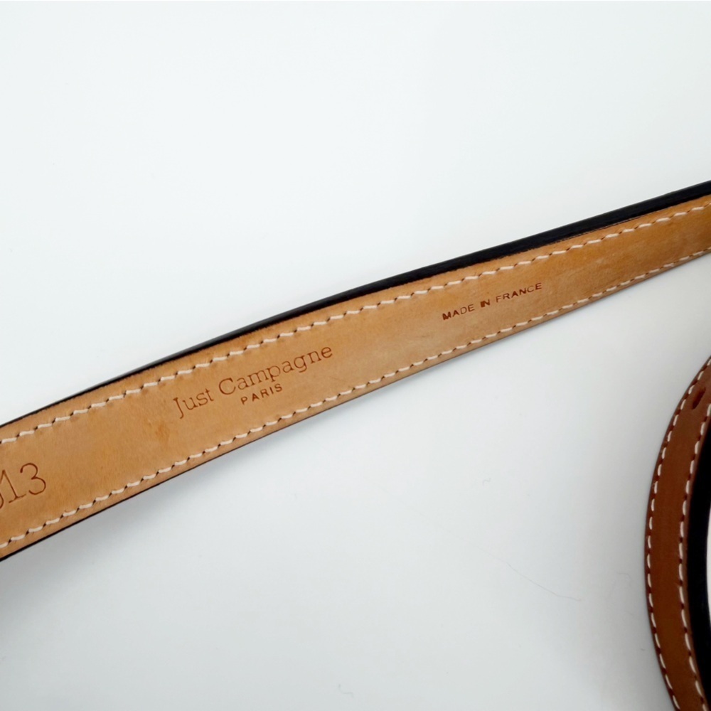 Just Campagne Paris Belt 25 Half Round Buckle Silver - Picture 4 of 8
